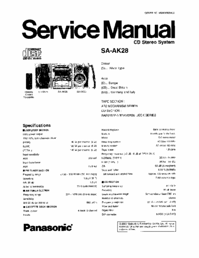 Panasonic SA-AK28 Panasonic SA-AK28 part 1