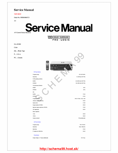 Technics SA-AX540 TECHNICS SA-AX540