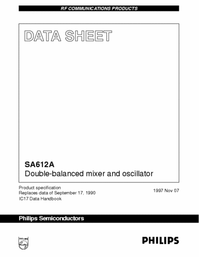  SA612 SA612 datasheet and introduction