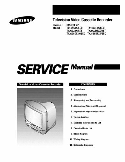 SAMSUNG TVCR Service Manual