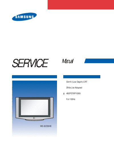 SAMSUNG WS32Z308PAXXEC Service Manual