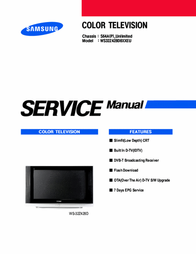 SAMSUNG WS32Z428D8XXEU Service Manual