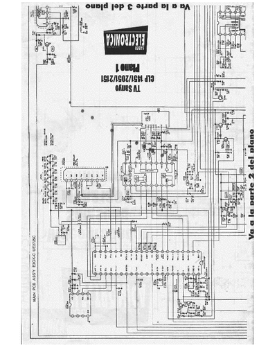 SANYO CLP1451 schematic tv SANYO CLP-1451 CLP-2051 CLP-2151