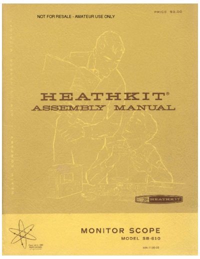 Heathkit SB-610 Assembly and Operation Manual SB-610 Monitor