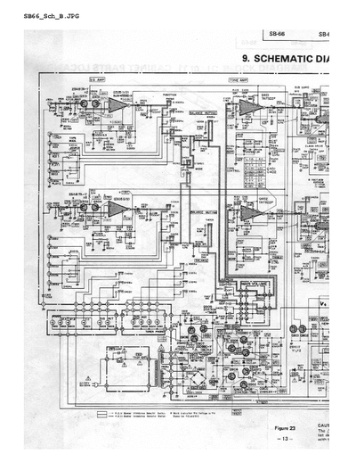 Toshiba SB-66 Amplifier Schematic and Adj