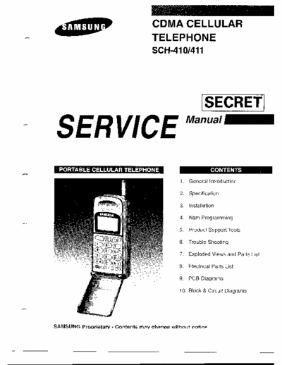 Samsung SCH-410  SCH-411 Service Manual (SECRET) - (10.314Kb) 5 Part File - pag. 47