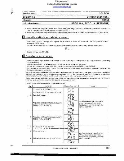 Seleco BS950 SELECO_ch_BS950-service_mode-Polish_language