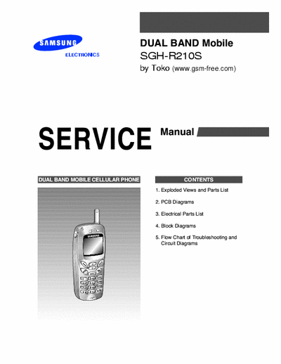 Samsung SGH-R210 SGH-R210 Dual band cellular phone