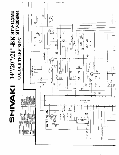 SHIVAKI STV-143M4, STV-2084 schema tv