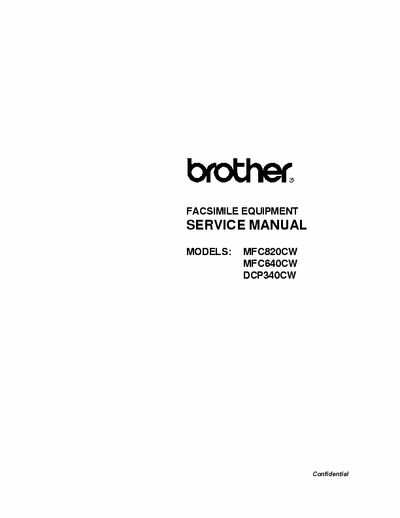 brother mfc 820cw service and repair manual for brother mfc 820cw