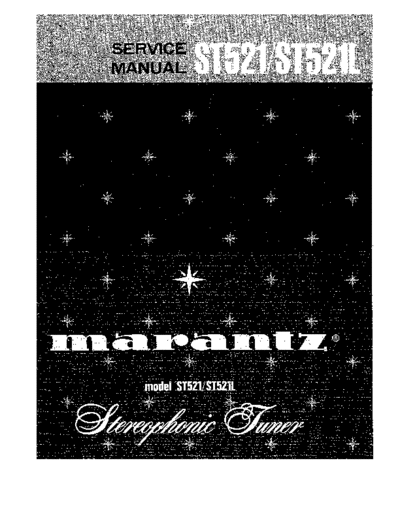 marantz ST521 Owners manual of Marantz ST521(L)