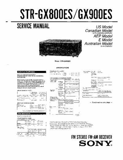 Sony STR-GX800ES_GX900ES STR-GX800ES_GX900ES