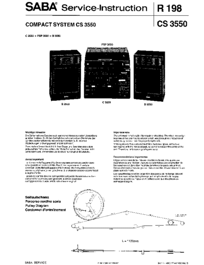 Saba Compact System CS 3550 service manual
