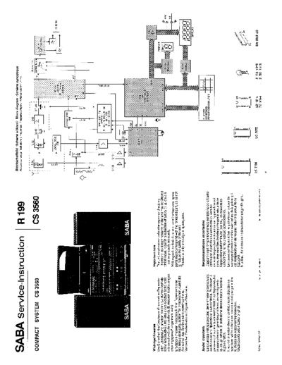 Saba Compact System CS 3560 service manual