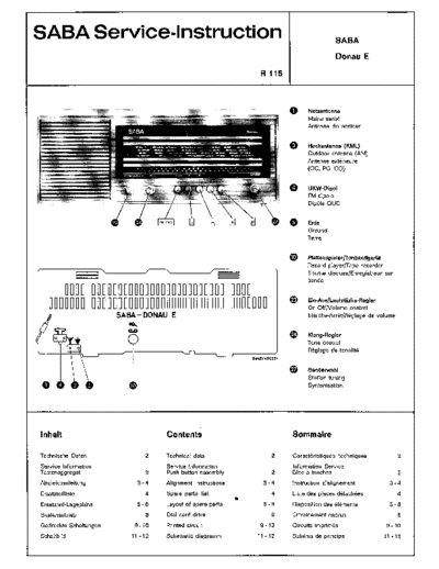 Saba Donau E service manual