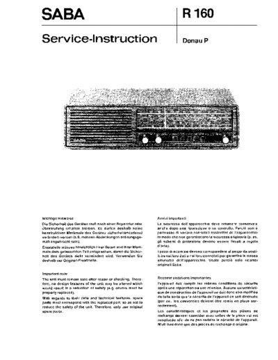 Saba Donau P service manual