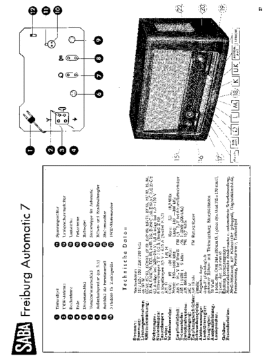 Saba Freiburg automatic 7 service manual