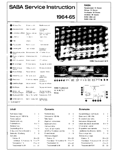 Saba Freudenstadt 15 stereo service manual
