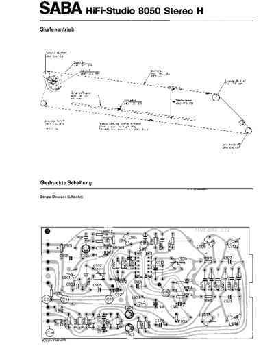 Saba HiFi-Studio 8050 H service manual