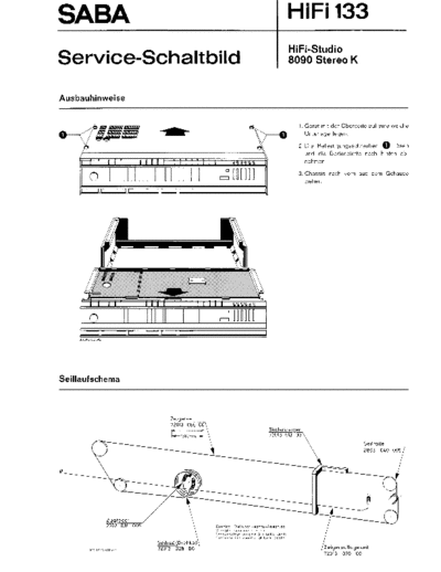 Saba HiFi Studio 8090 K service manual