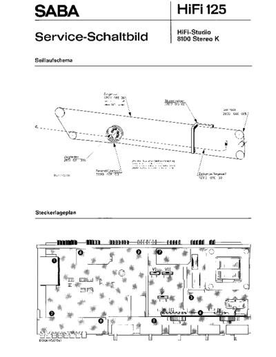 Saba HiFi-Studio 8100 stereo K service manual