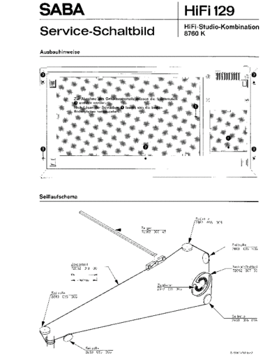 Saba HiFi-Studio Kombination 8760 K service manual