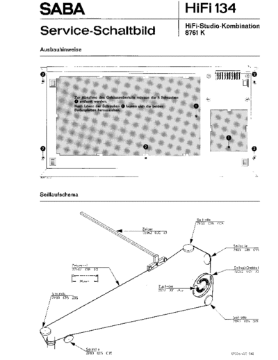 Saba HiFi-Studio-Kombination 8761 K service manual