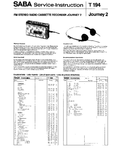 Saba Journey 2 service manual