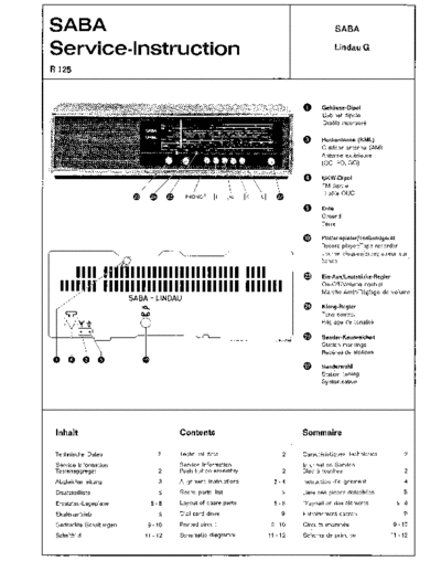 Saba Lindau G service manual