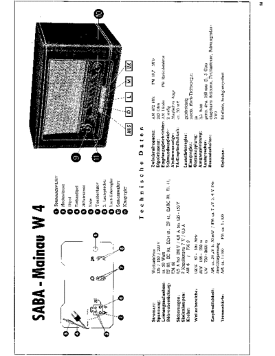 Saba Mainau W4 service manual