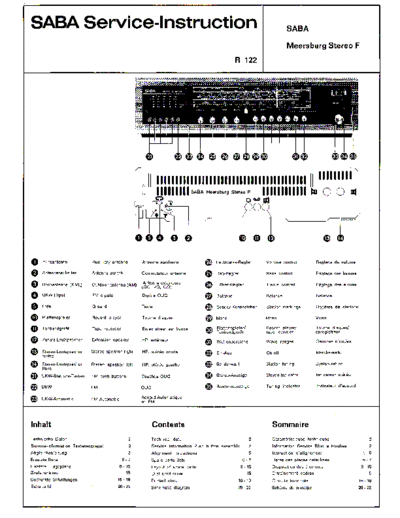 Saba Meersburg Stereo F service manual