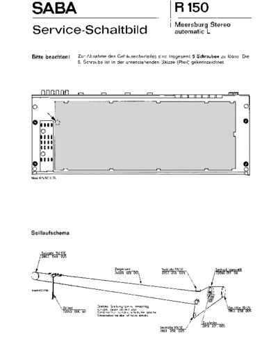 Saba Meersburg Stereo automatic L service manual