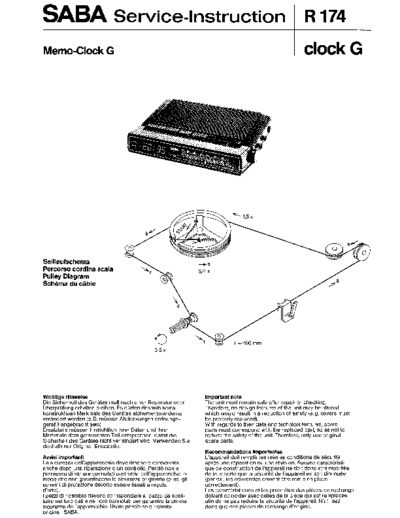 Saba Memo Clock G service manual