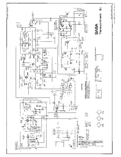 Saba Transcontinent EL schematic prints