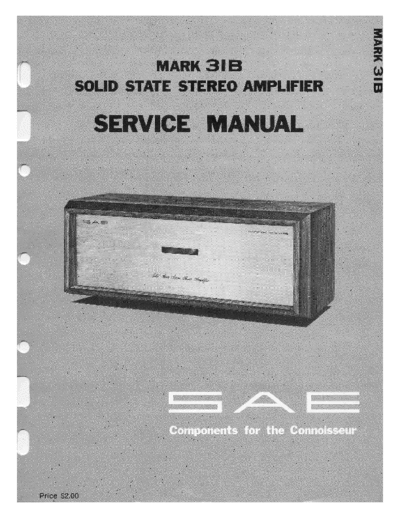 Sae Mark31B power amplifier