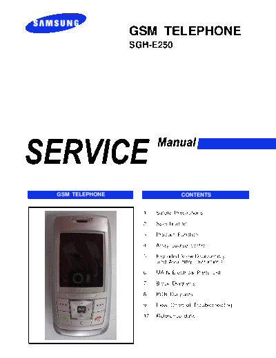 Samsung SGH-E250 (SGH E-251) Service Manual SGM telephone - pag. 70