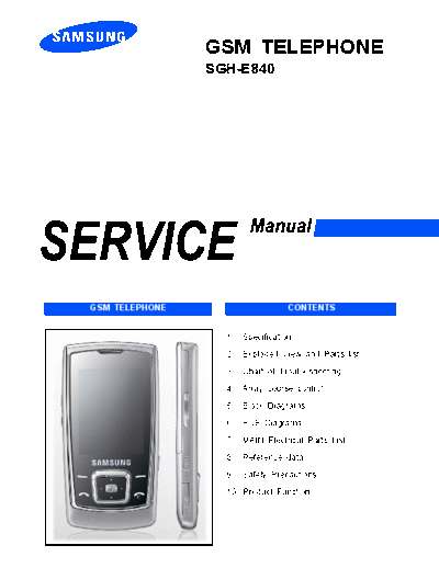 Samsung SGH-E840 Service Manual - Part File 1/2 - pag. 74