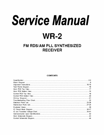 Sangean WR2 receiver