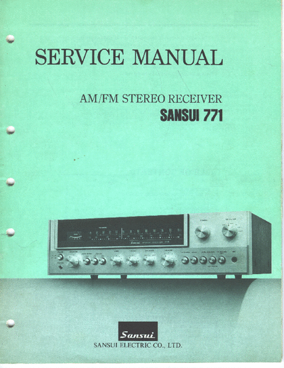 Sansui 771 receiver