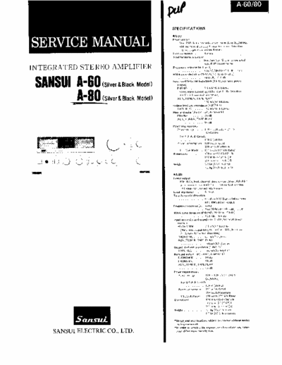 Sansui A60, A80 integrated amplifier