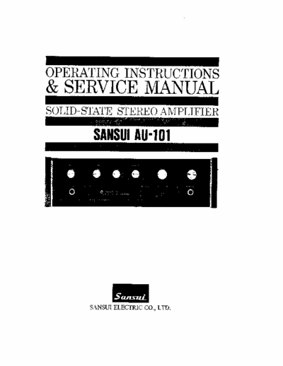 Sansui AU101 integrated amplifier