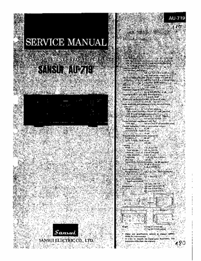 Sansui AU719 integrated amplifier