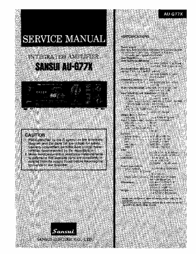 Sansui AUG77X integrated amplifier