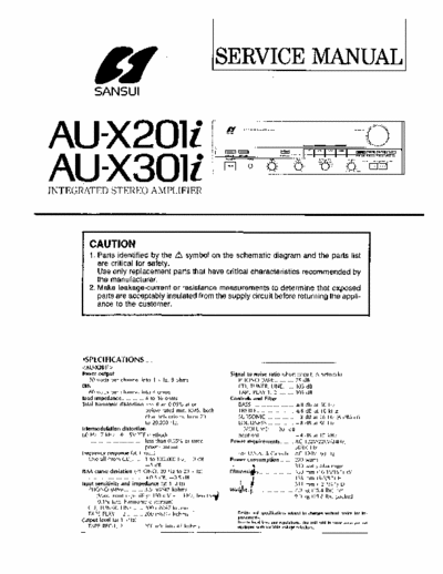 Sansui AUX201i, AUX301i integrated amplifier