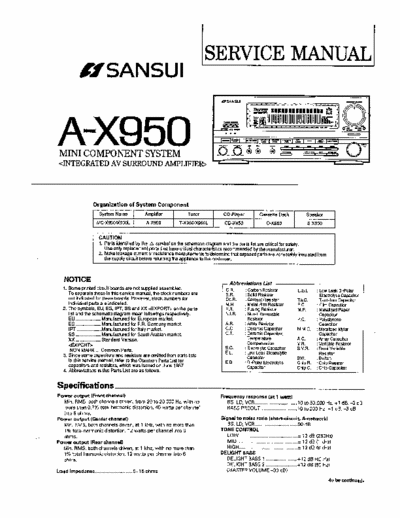 Sansui AX950 integrated amplifier