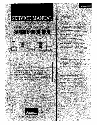 Sansui B1000, B3000 power amplifier