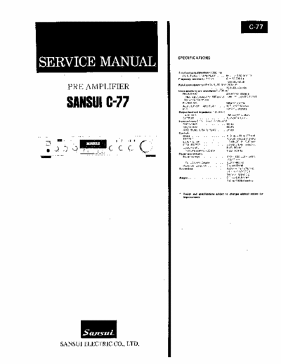 Sansui C77 preamplifier