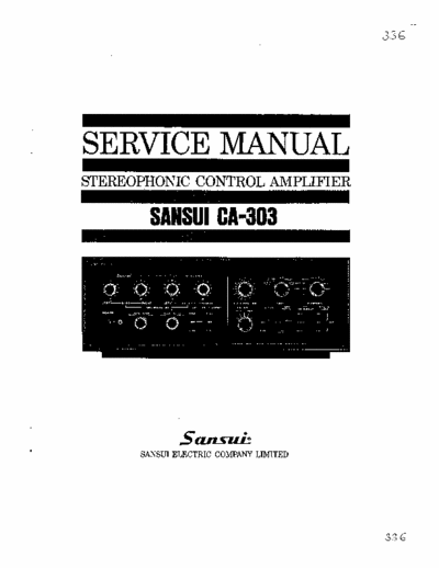 Sansui CA303 preamplifier