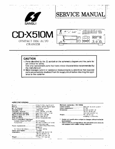 Sansui CDX510M cd