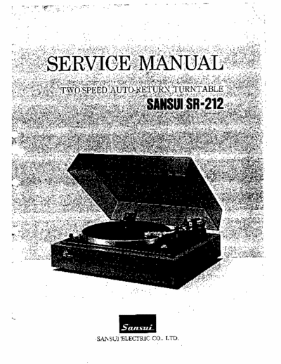 Sansui SR212 phono